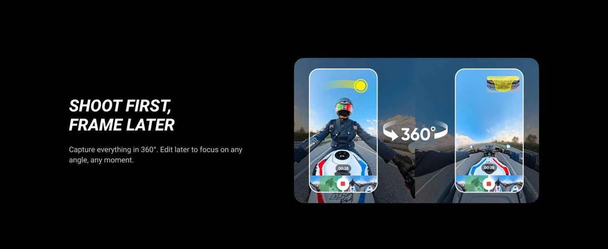 Insta360 X5 - Waterproof 8K 360° Action Camera, Leading Low Light, 3-Hour,Triple AI Chip Design Battery,