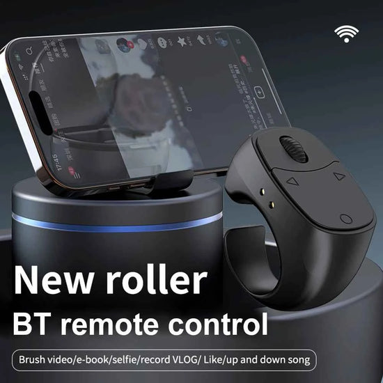 NEW Scrolling Ring Wireless Finger Shutter Remote Control Page Turner Phone Controller Camera Shutter Selfie Button For Tiktok
