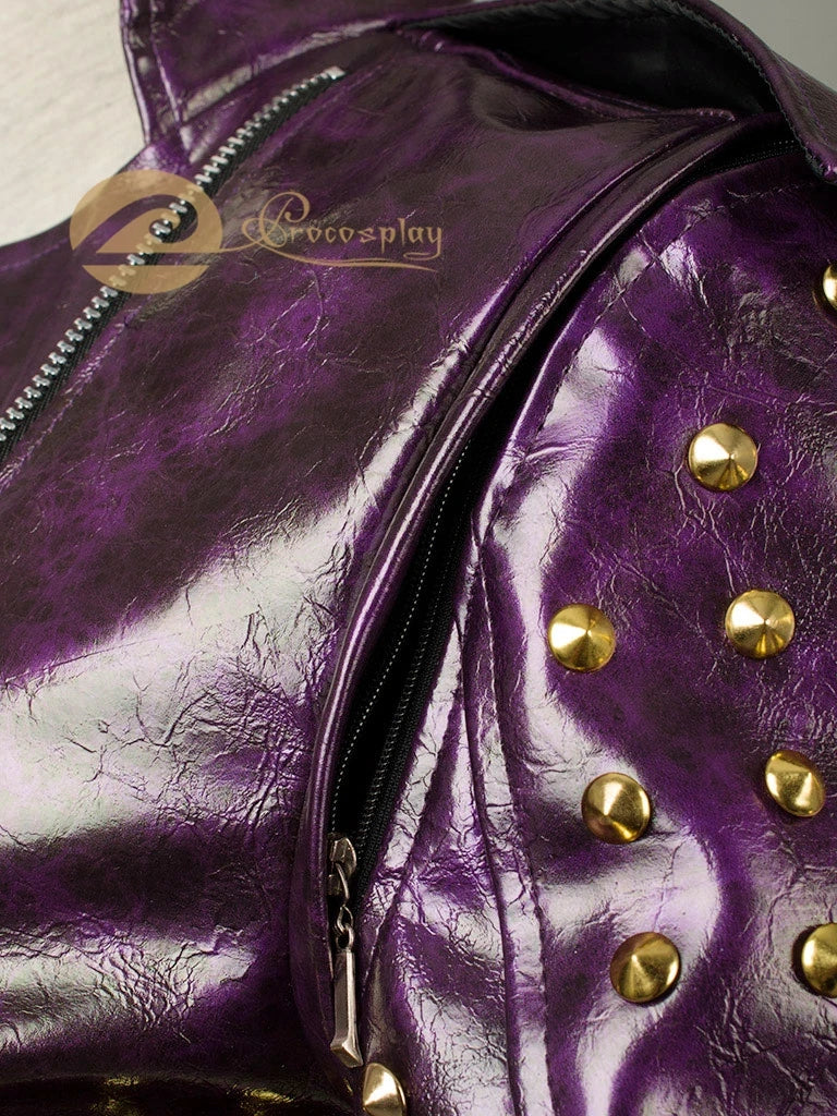 Mal Cosplay Jacket PU Leather Women's Coat