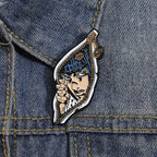 Cartoon Comic Character Enamel Pins Custom Jojo Japan Tv Animation Brooches Lapel Badges Classic Jewelry Gift For Fans Friends