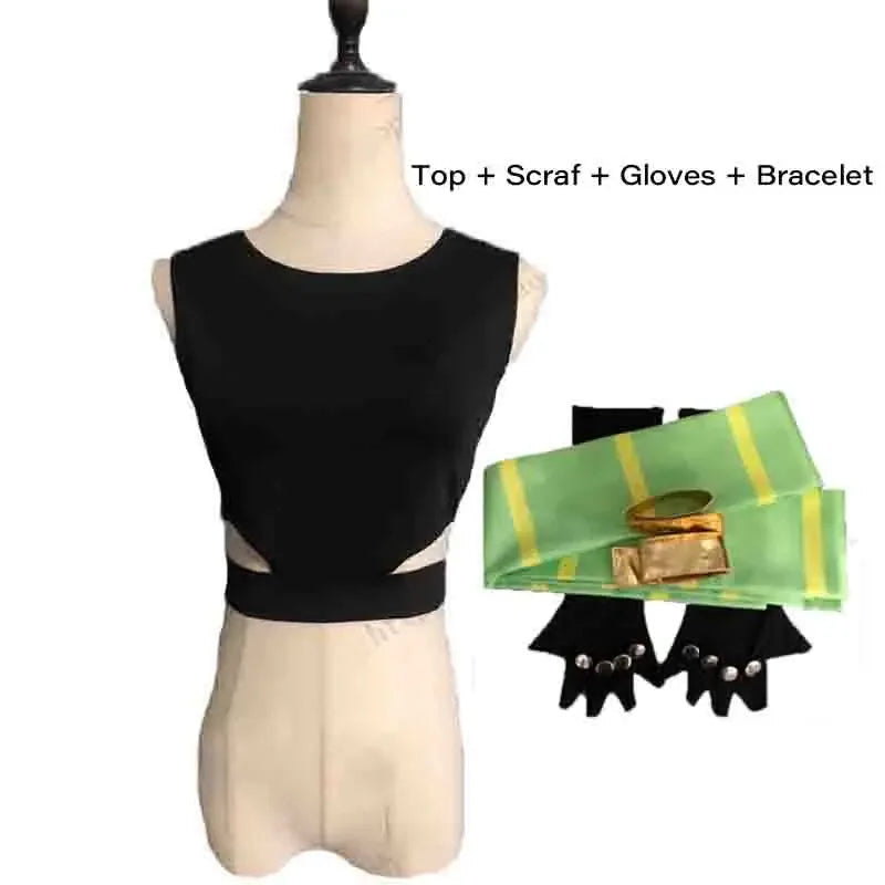 Anime JoJo's Bizarre Adventure Joseph Joestar Cosplay Costume JoJo Gloves And Scarf Adult Halloween Suit 2025 Hot Sale