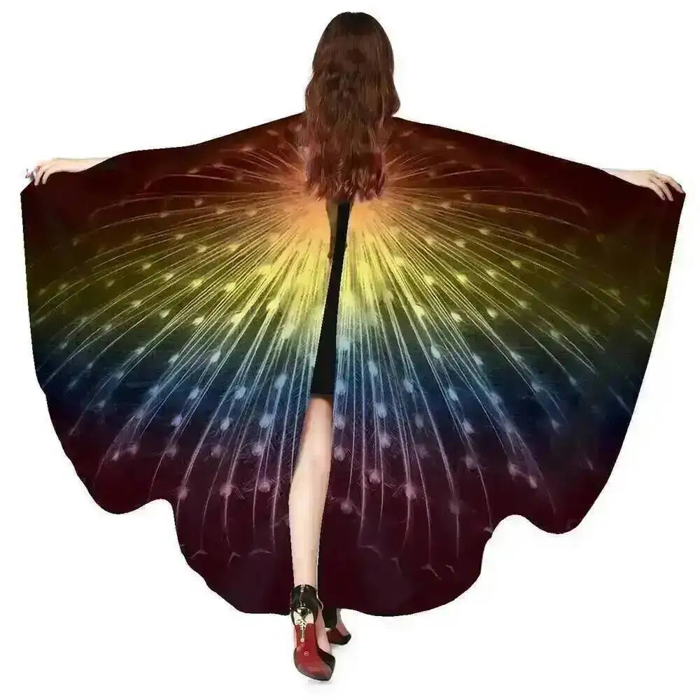 Adult Butterfly Wings Cape for Women Cosplay Costume