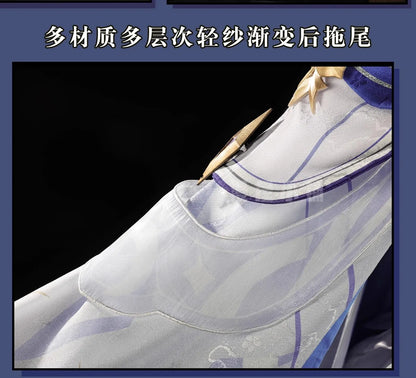 IN STOCK Columbina Cosplay Costume Game Genshin Impact【S-2XL】DUDU-R Nod-Krai Women Song of the Welkin Moon Plus Size