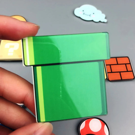 Cartoon Bros Fridge Magnet Home Kitchen Convenience Sticker Anime Photo Message Board Refrigerator Magnetic Stickers Home Dec