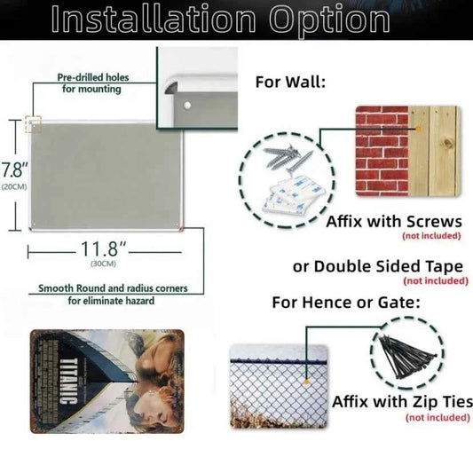 Classic American Films Metal Sign Old Movie Metal Plaque Poster Vintage Wall Plate Bar Club Wall Decor Retro Home Decor