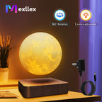 Mexllex Magnetic Floating Moon Lamp, 3D Printed Rotating LED