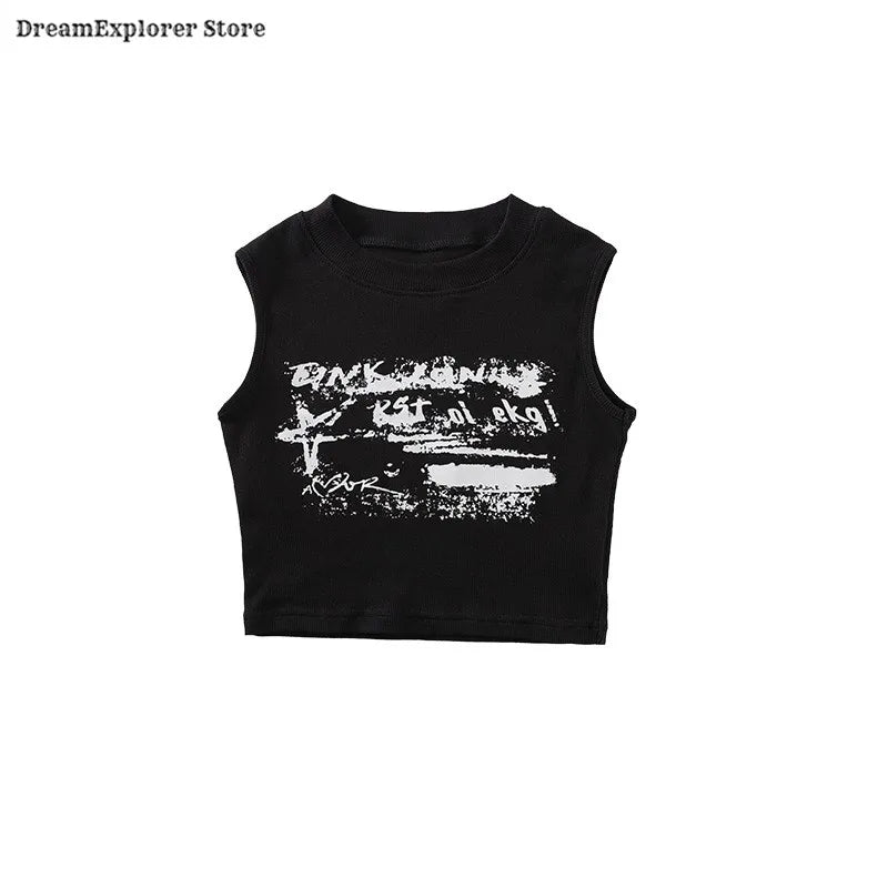 Girls K-Pop Street Dance Crop Top & Hot Pants Set