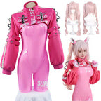Women’s Nikki Alice Cosplay Costume Bodysuit with Ear Gloves Wig Cosplay Latex Cat suit Jumpsuit Jacket Suit SS69