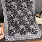 Luxury Brand Autumn Cashmere Pashmina Shawl Lady Wrap Warm Winter Scarves Design Print Female Foulard Cotton Stoles Scarf 2023 SS69