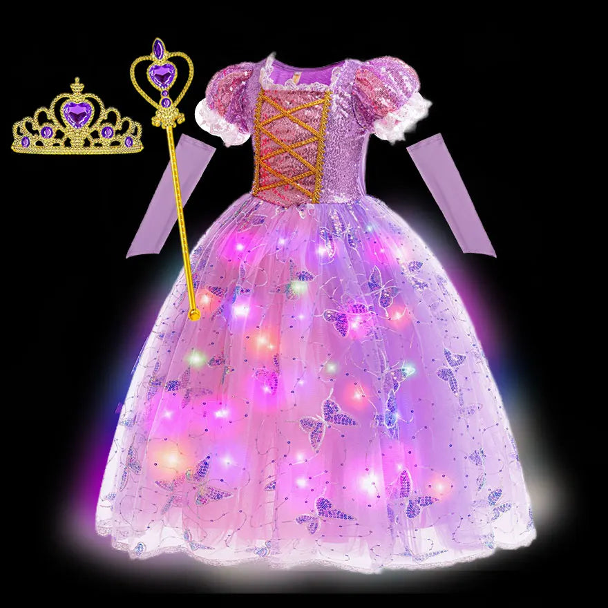 Rapunzel LED Princess Ball Gown for Girls