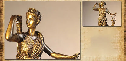Moon Goddess Resin Statue 27cm Celestial Sculpture for Home Altar Decor