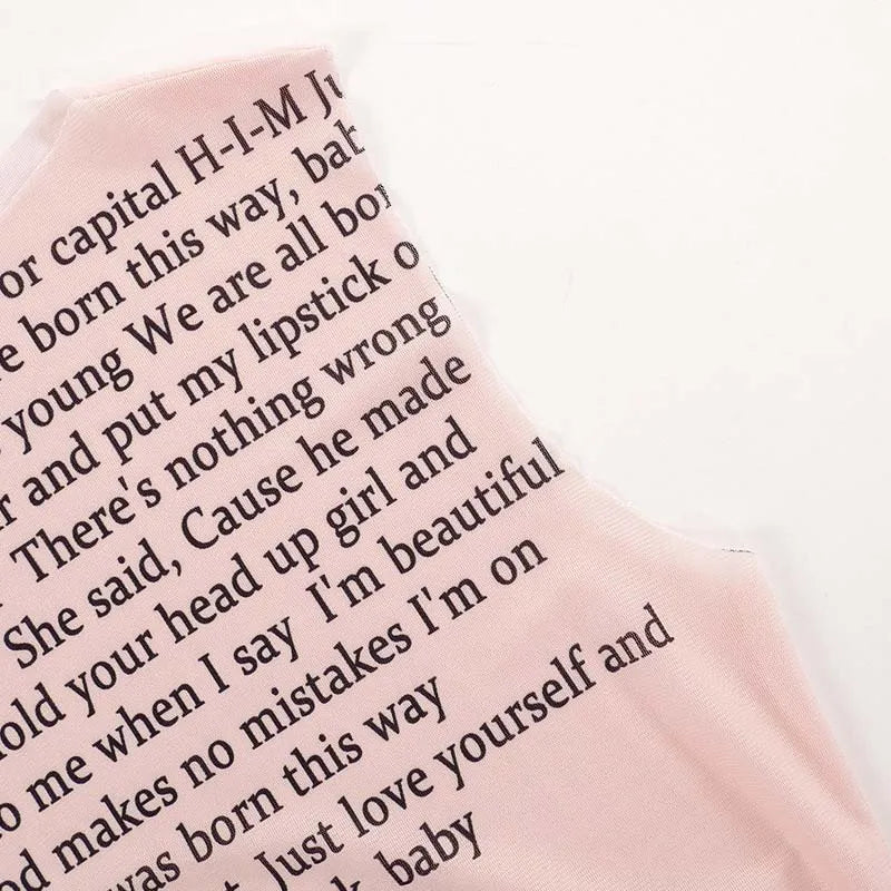 Fashion Trendy Round Collar Sleeveless Tank Mesh Sexy Article Print Slim Casual Top Women Hipster Wear SS69