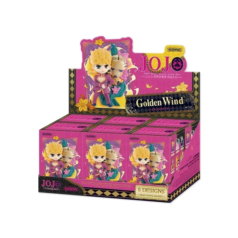 POP MART GONG JOJO's Bizarre Adventure Golden Wind Series Trendy Blind Box Toys Mystery Box Mistery Action Figure Surprise Gift