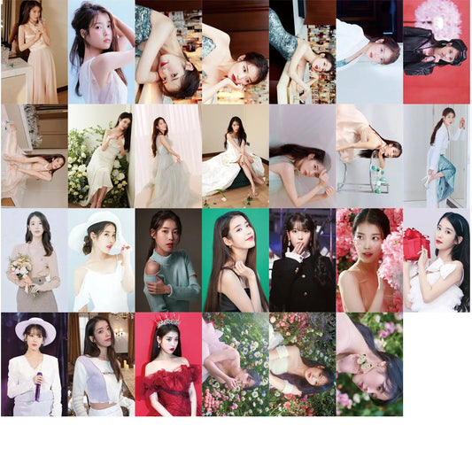 55pcs/set Kpop IU The Golden Hour Lomo Cards High quality HD Photocard for fans collection Fashion Cute Fans Gift SS69