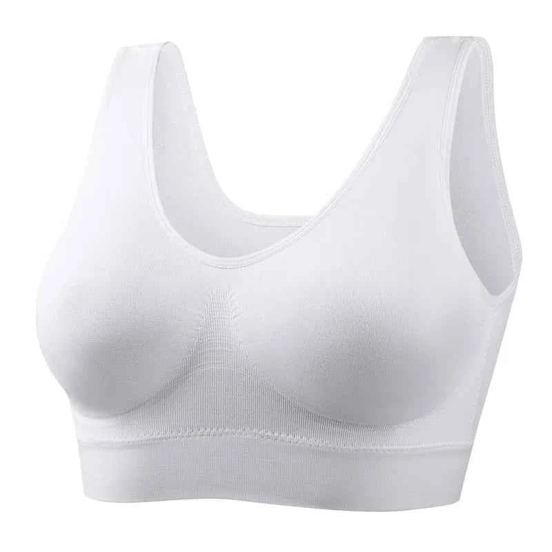 XL-5XL 4PCS Women Seamless Single Layer Camisole Bra Tops Sleep Yoga Sports Bras Tank Tops