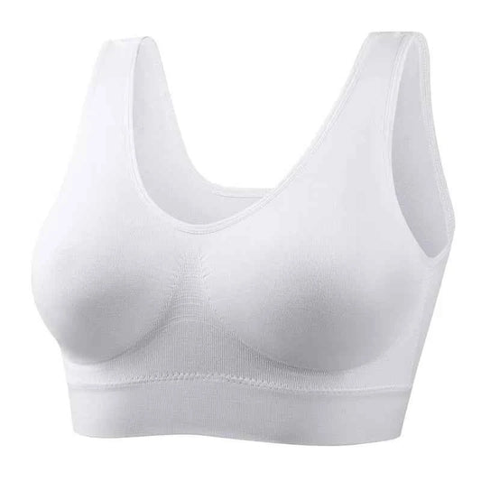 XL-5XL 4PCS Women Seamless Single Layer Camisole Bra Tops Sleep Yoga Sports Bras Tank Tops