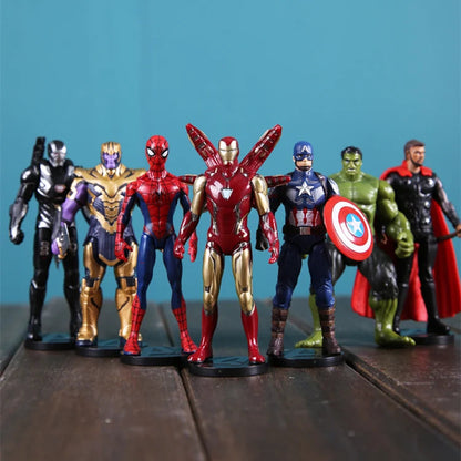 Disney ZD Original Marvel legends The Avengers Iron Man Spider Man Thor Captain America Thanos Hulk War Machine Action Figures SS69