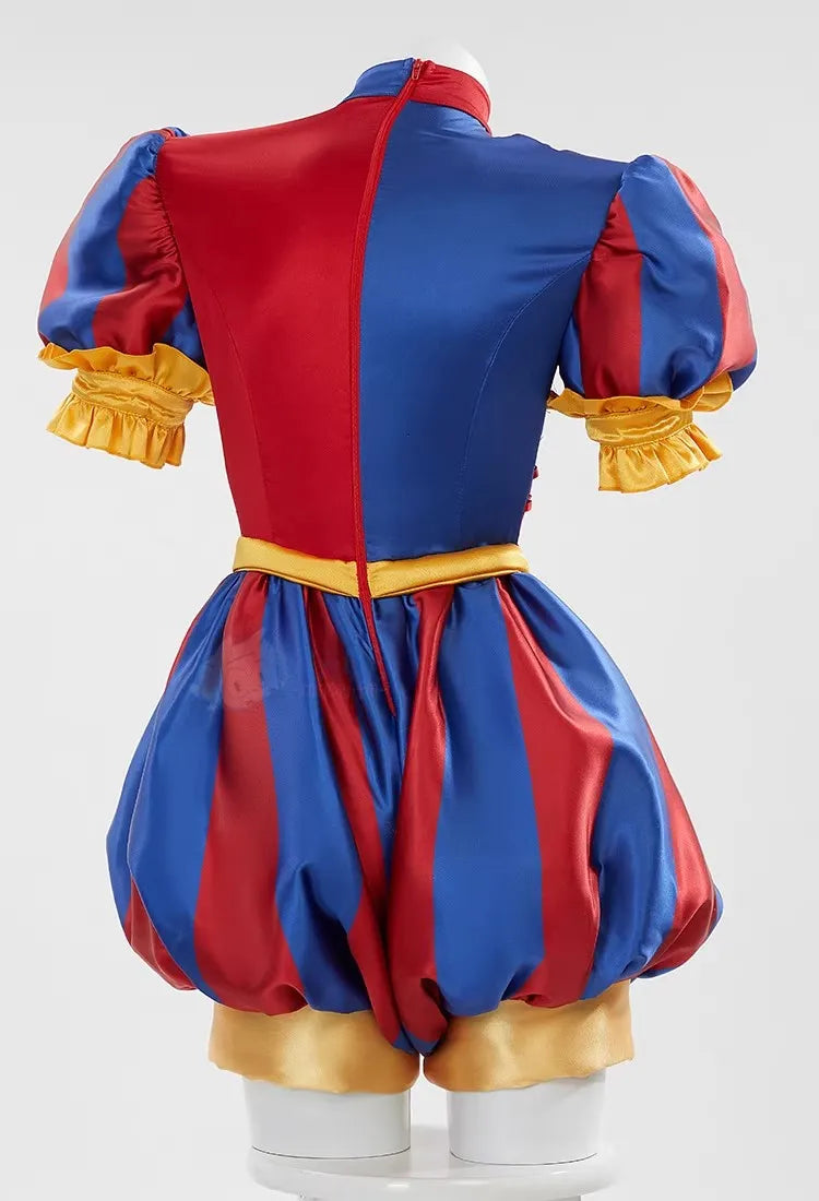 Amazing Digital Circus Pomni Cosplay Costume with Wig & Accessories
