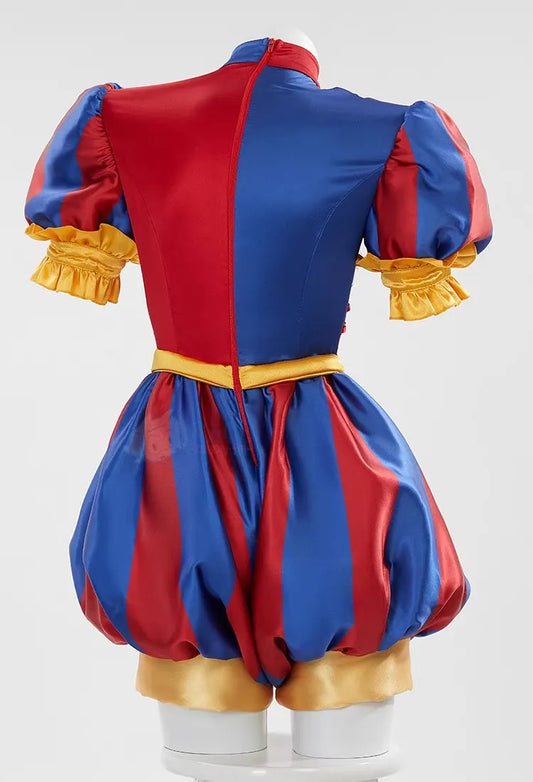 The Amazing Digital Circus Pomni Cosplay Costume Set with Wig and Accessories