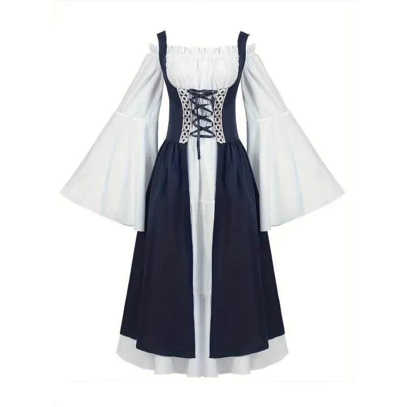 Greek Goddess Court Princess Queen Halloween Costume Vintage European Royal Style Theater Stage Outfit Halloween Cosplay Costume