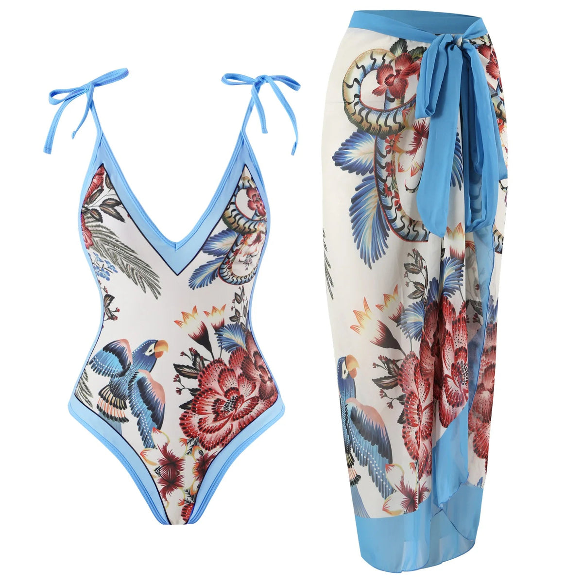 2023 New Arrival Push Up Women Bikini Set Floral Printed Ruffle Bikinis Strappy Bandage Swimwear Brazilian Biquini Bathing Suit SS69 26.69 QJY1116B1 / XL