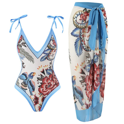 2023 New Arrival Push Up Women Bikini Set Floral Printed Ruffle Bikinis Strappy Bandage Swimwear Brazilian Biquini Bathing Suit SS69 26.69 QJY1116B1 / XL