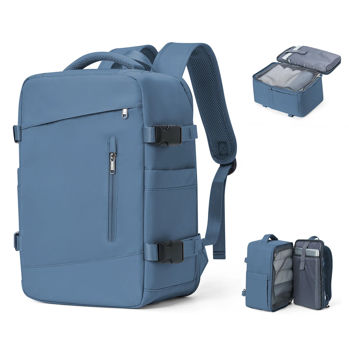 Women's Backpack Travel Suitcase Cabin Bag Aircraft Ryanair 40x20x25 Airplane Travel Bag Men Laotop Backpack Wizzair Carry On SS69 43.69 Blue