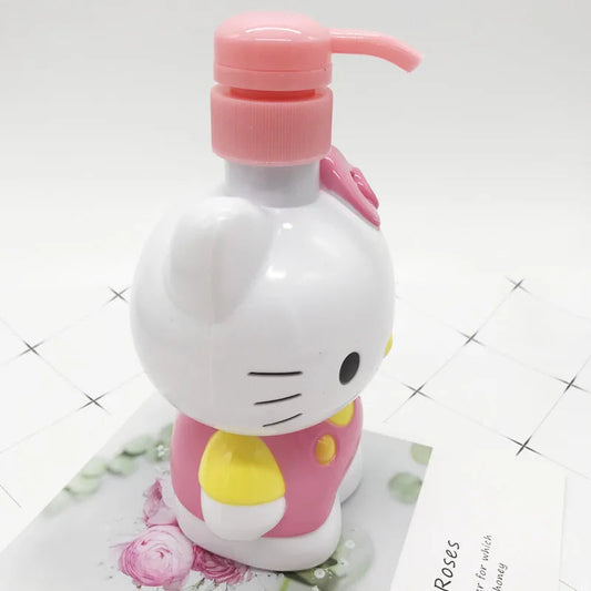500ML Sanrio Hello Kitty Squeeze Bottle Shower Gel Hand Sanitizer Dish Soap Liquid Cute Cartoon Girl Heart High Capacity Bottled SS69