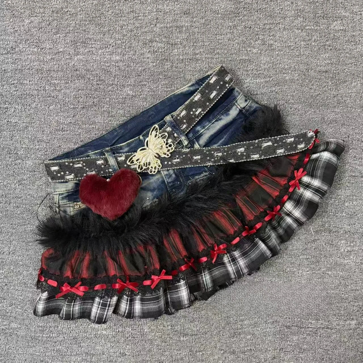 2026 American Vintage Mini Skirts Women Casual Y2k Subculture Punk Retro Clothing Party Clothing Sexy Slimjean Skirts for Girls