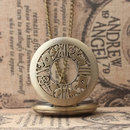 Alice's Adventures in Wonderland: Poker Keys, Pocket Watch, Flip Cover, Peripheral Chain Watch, Copper Pendant Watch SS69