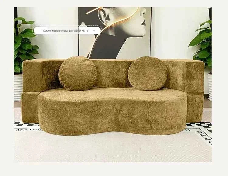 Living Room Sofas Vacuum Compression Sofa Pure Sponge Single Multifunctional Foldable Special Shaped Sofa Bed Furniture