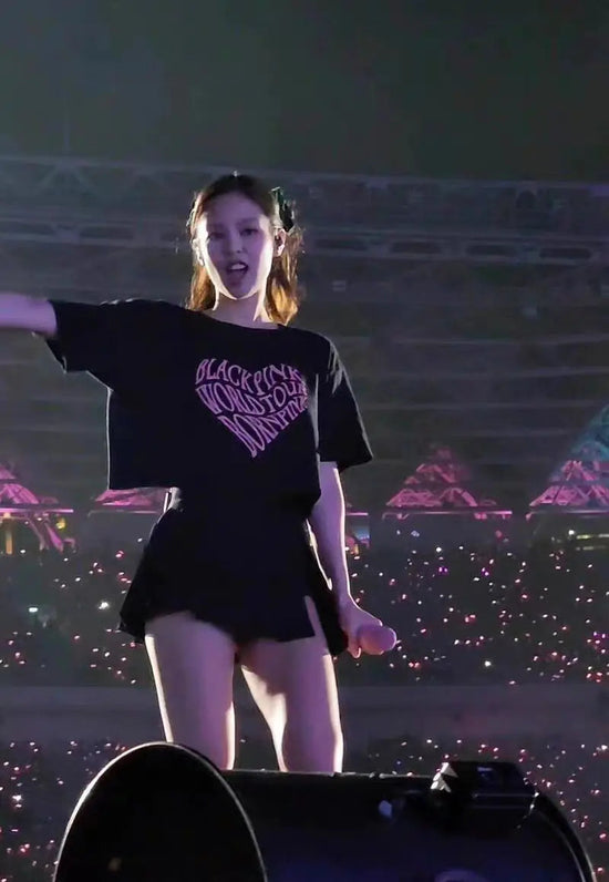 Crop Navel Baring Sport T-shirt Cotton Kpop BP Concert T-Shirts Fashion Summer Clothes Women Pink Clothes Sport Short Sleeves SS69