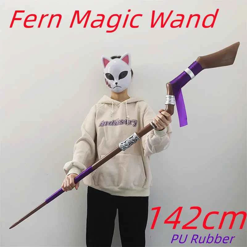 1:1 Magic Wand Beyond Journey's End Cosplay Knife Greatsword Role Playing Weapons Model Safety PU Rubber Gift Toy