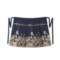 New Spring Chinese Style Female Long-sleeved Weaving Gold Hanfu Dress Set Suit Retro Top Suspender Dress and Pleated Skirt Set