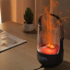 Retro Flame Aromatherapy Humidifier with 200ml Capacity & Dual Lighting