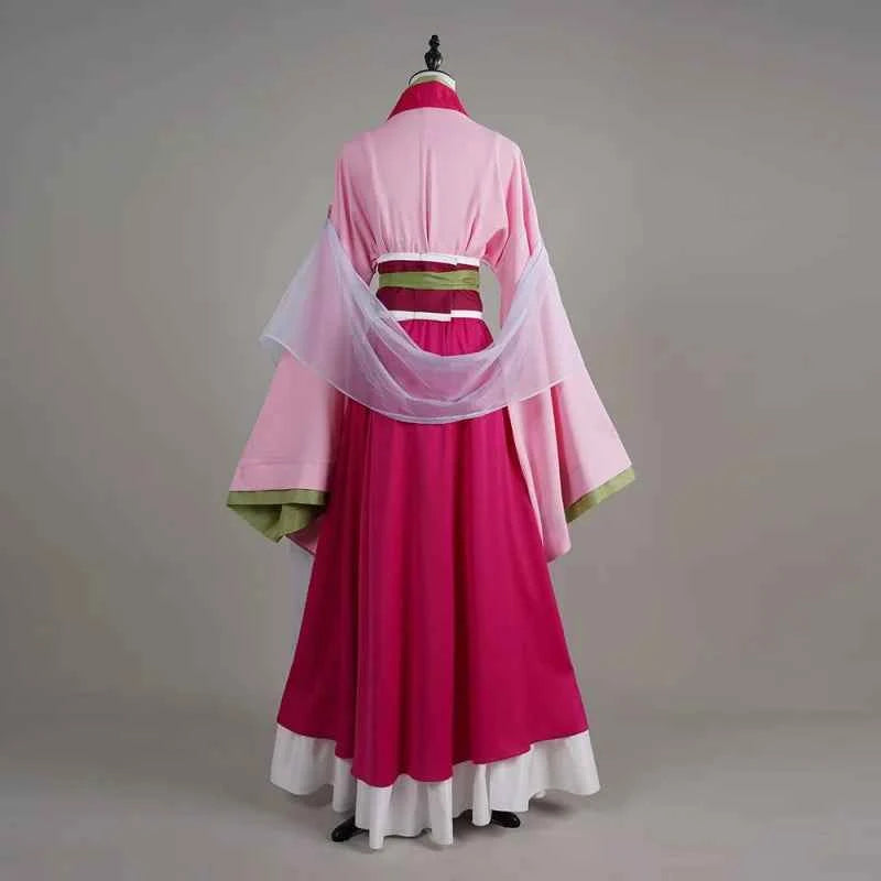 New The Apothecary Diaries Maomao Red Dress Cosplay Costume Girl Elegant Gown Chinese Hanfu Anime Manga Pharmacist