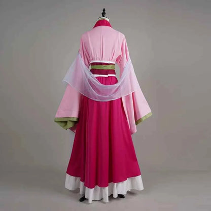 New The Apothecary Diaries Maomao Red Dress Cosplay Costume Girl Elegant Gown Chinese Hanfu Anime Manga Pharmacist