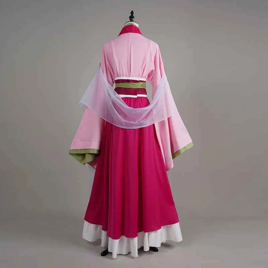 New The Apothecary Diaries Maomao Red Dress Cosplay Costume Girl Elegant Gown Chinese Hanfu Anime Manga Pharmacist