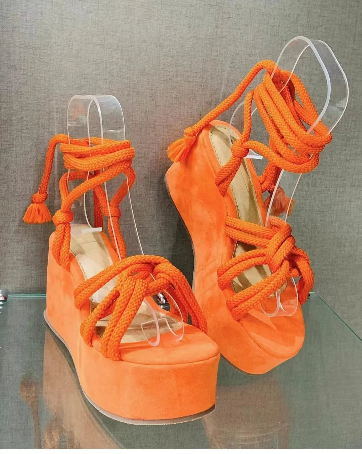 Sandal Women Summer Fashion  Sandals  Women's Wedge Sandals Cross Straps Casual Women's Shoes Women High Heels SS69