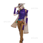 JoJo Spin Master Gyro Zeppli Cosplay Costume Spin Master Zeppli Cosplay Full Set Wig With Hat And Cloak For Halloween Costume