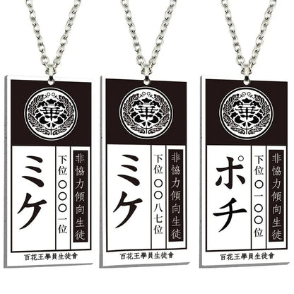 Kakegurui Acrylic Keychain Compulsive Gambler Yumeko Jabami Ryouta Suzui Mary Saotome Anime Cosplay Earrings Necklace Card SS69