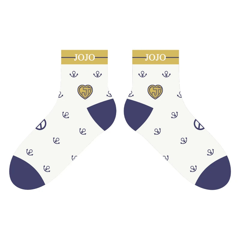 Brdwn Golden Wind Giorno Giovanna Bruno Bucciarati Kira Yoshikage Sock Short Socks Warm