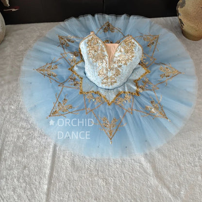 SS69 Swan Lake Gradient Champagne Ballet Tutu Performance Costume