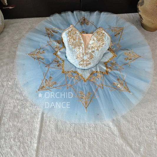 SS69 Swan Lake Gradient Champagne Ballet Tutu Performance Costume