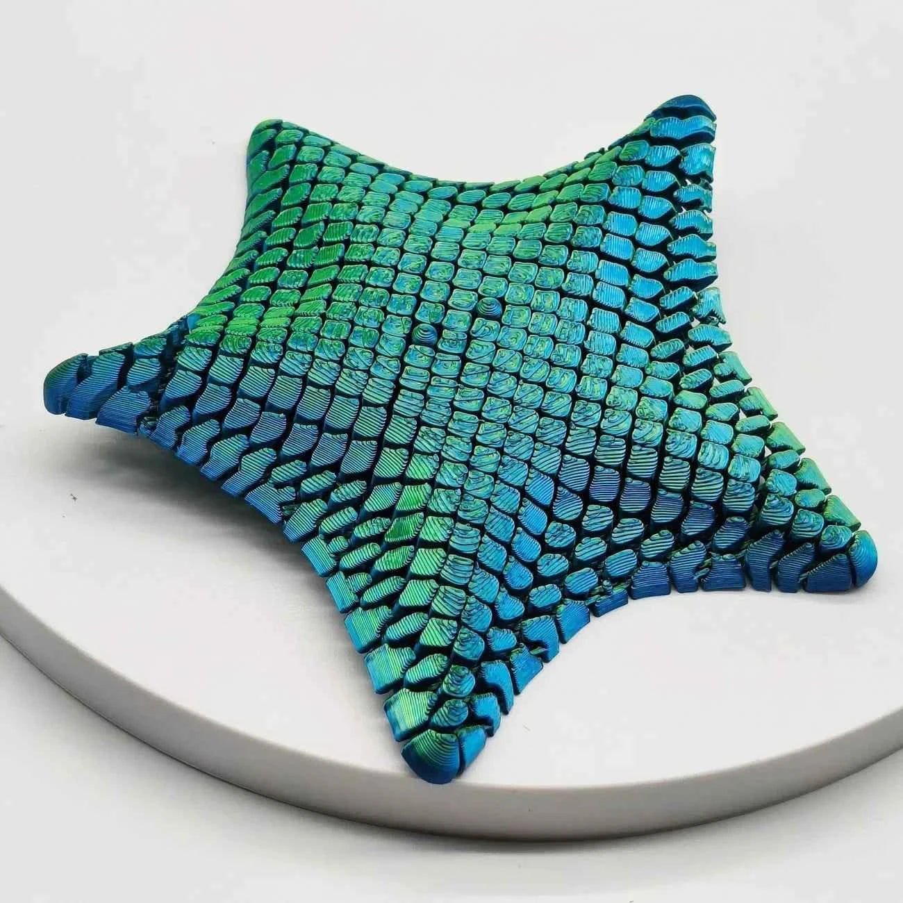 3D Printed Starfish Ornament 12cm Marine Animal Decor Ocean Themed Desk Toy Movable Joints Stress Relief Home Office Gift