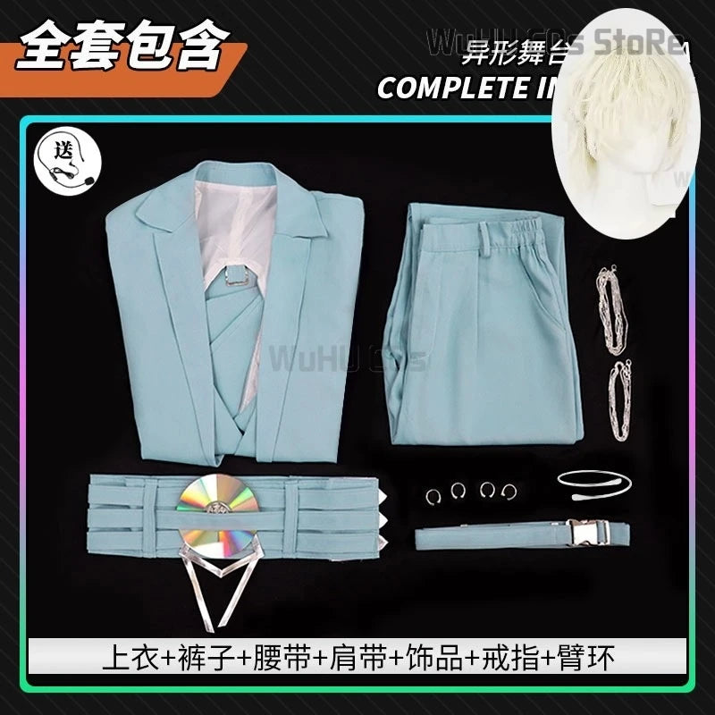 WICCON ALIEN STAGE Luka Cosplay Costume Set with Waist Cutout Blazer