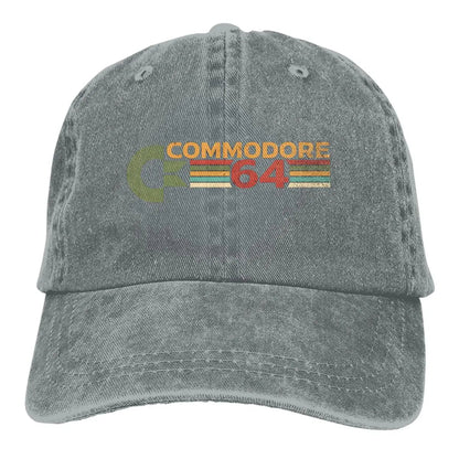 Commodore 64 Vintage Men and Woman's Baseball Caps Adjustable Casual Cotton Sun Hats Unisex Dad Hats SS69 18.69 Gray / One Size