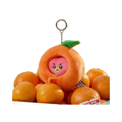 Korean Popular Cartoon Orange Series Pendent Doll Bag Decoration Key Chain Gift Couple Style Household Goods Small Gift
