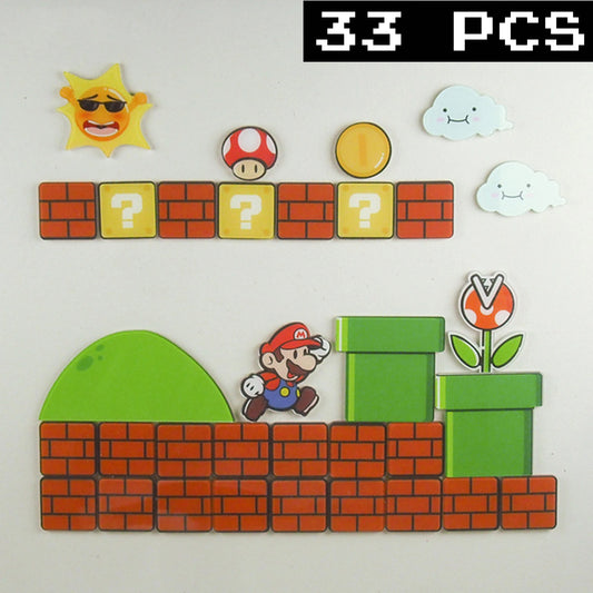 Cartoon Bros Fridge Magnet Home Kitchen Convenience Sticker Anime Photo Message Board Refrigerator Magnetic Stickers Home Dec