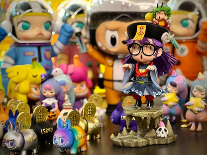 24cm arale Anime Figure arale figures IQ doctor arale cute pvc statue Collectible Model doll desk Decoration birthday Gifts Toys SS69